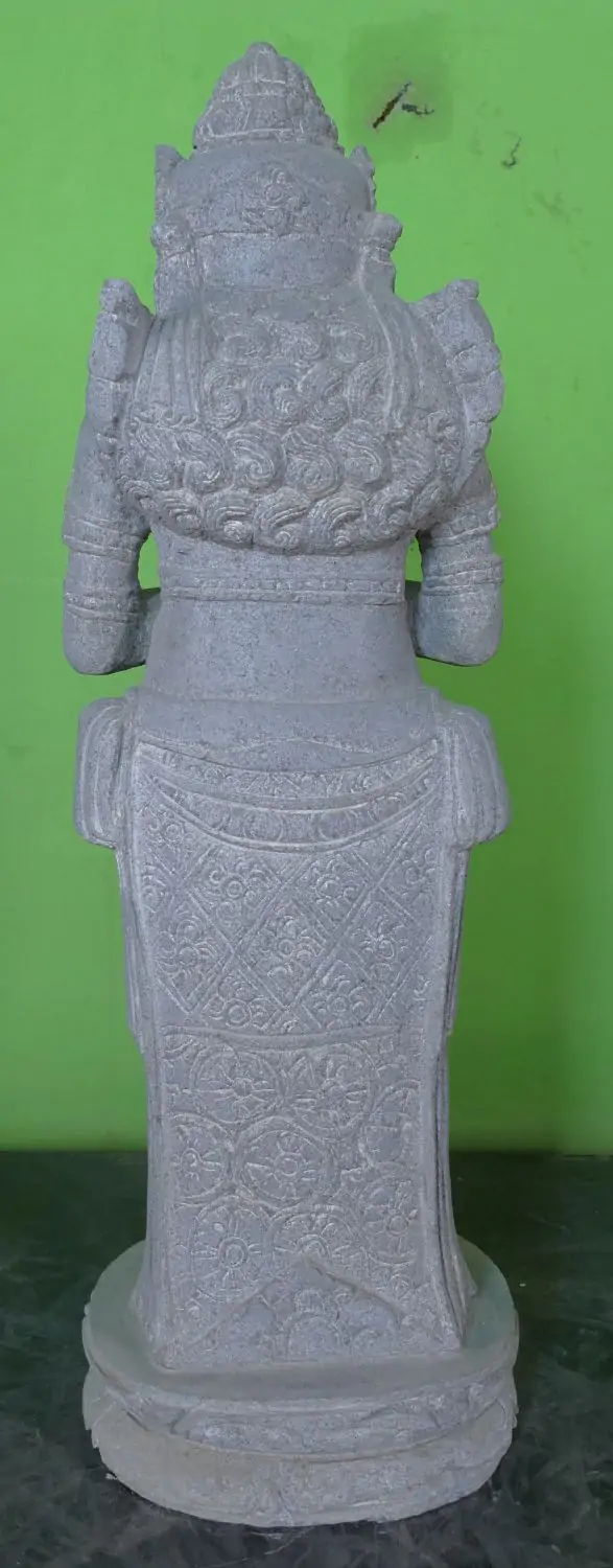  Product image 5 of the product “Standing Dewi Sri, “Turning of the Wheel,” 80 cm high, river stone, stone Dewi Sri ”